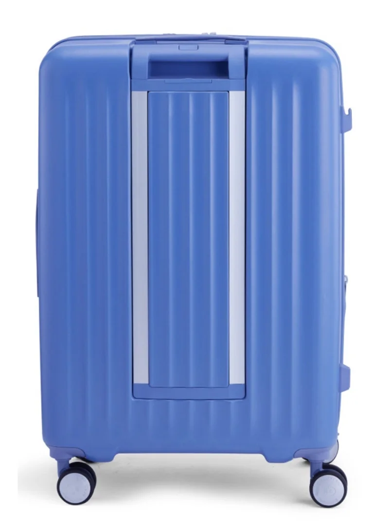 AMERICAN TOURISTER  Trento + Suitcase, Check-In Size 68 cm / 25 inch, 4 Spinner Wheels, Hard Top, Polycarbonate, Elemental Blue|2 In 1 Optimov™ Shock Absorbing Wheels|Book Opening|Expandable|TSA Lock|Waterproof Section - 3 Years International Warranty  | Best Price UAE